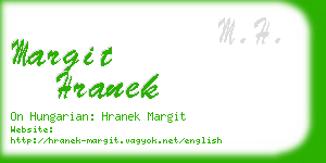 margit hranek business card